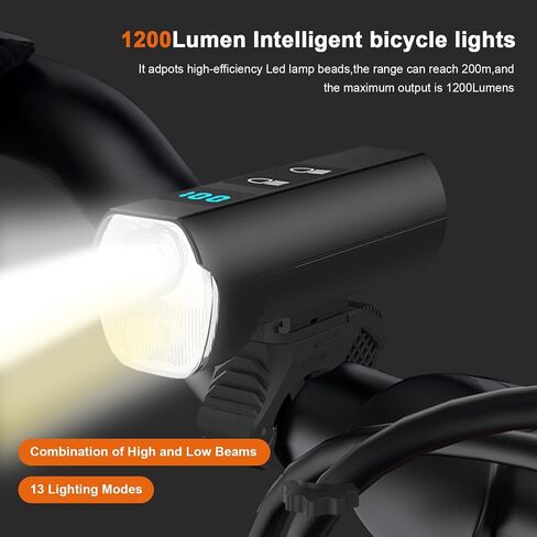 Super Bright Bike Light, 3000 Lumen 5 Modes Wide Beam Bicycle Light, USB Rechargeable Bicycle Headlight Set, Waterproof Bike Headlight for Adult Kid Mountain Road Commuter Cycling in Saudi Arabia