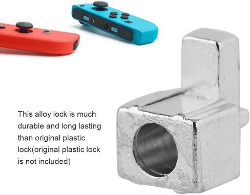 طقم إصلاح مشبك القفل المعدني للتبديل NS Joy-Con DIY أدوات إصلاح مفك البراغي مجموعة أدوات قفل مشبك معدني وحدة تحكم نينتندو تتضمن 4 × أبازيم قفل معدنية 2 × مفكات براغي in Saudi Arabia