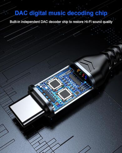 USB C to 3.5mm Audio Adapter Aux to USB C - USB Type C to 3.5mm Female Headphone Jack Adapter Compatible with iPhone 15 Plus/15 Pro Max, Galaxy S24 S23 S22 S21, Pixel, MacBook in Kuwait