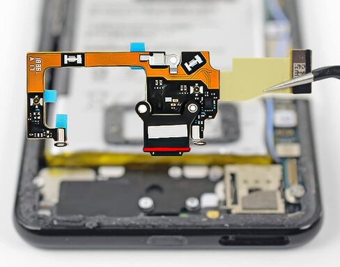 شحن موصل استبدال شاحن USB لوحة دارات مطبوعة ميناء حوض الكابلات المرنة مع مجموعة أدوات لجوجل بكسل 3 5.5 "G013A in Saudi Arabia