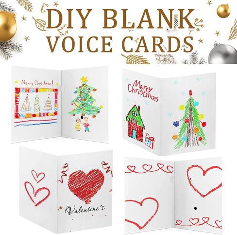 8 Pcs Voice Recordable Greeting Card 30 Seconds Talking DIY Greeting Card, Record and Send Your own Custom Voice Message, Music or Sound Effects in Saudi Arabia