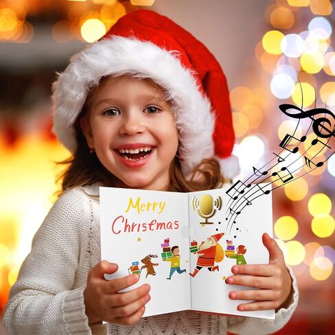 8 Pcs Voice Recordable Greeting Card 30 Seconds Talking DIY Greeting Card, Record and Send Your own Custom Voice Message, Music or Sound Effects in Saudi Arabia