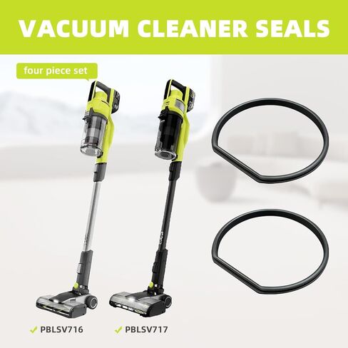 4 قطع حشية بديلة متوافقة مع غطاء صندوق الغبار المكنسة الكهربائية Ryobi 18 فولت PBLSV717 PCL720K PBLSV716K، نماذج Ryobi اللاسلكية 18 فولت، حشية مطورة لجزء بديل للمكنسة الكهربائية، أسود in Kuwait