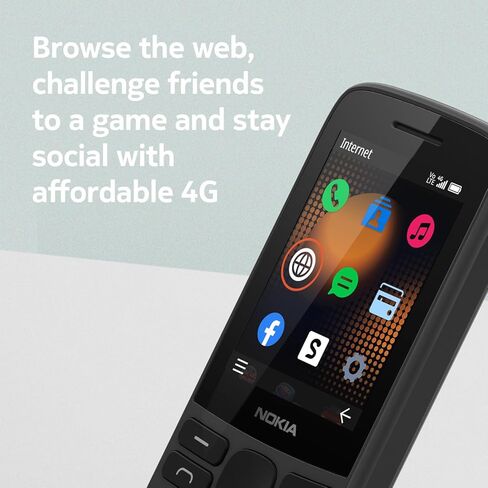 نوكيا 215 | جي إس إم | مقفلة الهاتف المحمول | 4G | النسخة الدولية | أسود in Kuwait