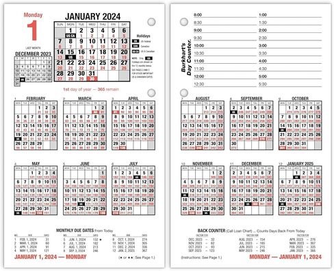 إعادة تعبئة تقويم المكتب AT-A-GLANCE 2025، يوميًا، 4-1/2 بوصة × 7-1/2 بوصة، كبير، أوراق فضفاضة، عداد يوم بوركهارت (E7125025) in Saudi Arabia