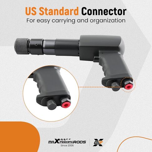 طقم مطرقة هوائية maxpeedingrods، 25 قطعة مجموعة إزميل قطعة مطرقة هوائية متعددة الوظائف، مطرقة هوائية للتغيير السريع 2100 نبضة في الدقيقة مع رؤوس مجرفة، مجموعة فاصل مفصل كروي، لقم مطرقة هوائية in Kuwait