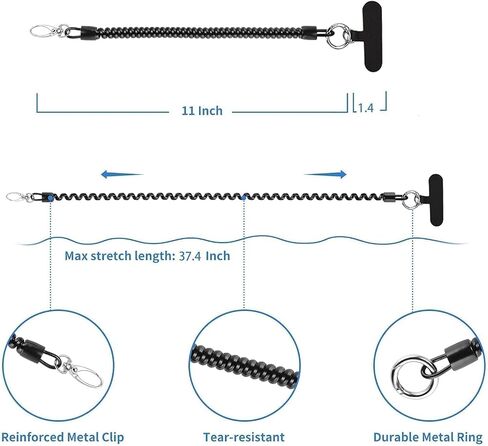 1 Pack Phone Lanyard Includes 1 Phone Tether,1 Wrist Strap，keychain Lanyard Phone Strap，Cell Phone Lanyard Crossbody Phone Lanyard Iphone Lanyard Compatible with Smartphones（Silver） in Saudi Arabia