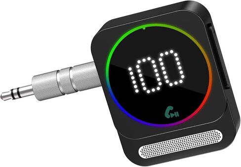Bluetooth 5.3 Receiver, Aux Bluetooth Adapter for Car, Dual Device Connection, Suitable for Cars, Speakers, Stereo Systems and Headphones in Saudi Arabia