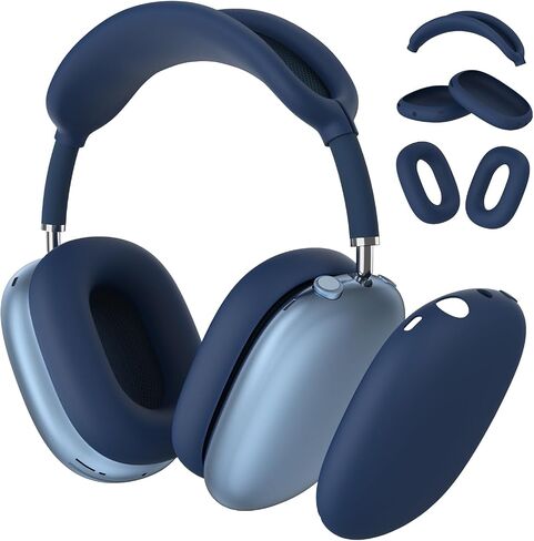 Silicone Case Cover for AirPods Max Headphones, Anti-Scratch Ear Pad Case Cover/Ear Cups Cover/Headband Cover for AirPods Max, Soft Sweat-Proof Silicone Protector Accessories for Apple AirPods Max in Saudi Arabia