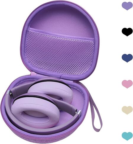 Headphone Case for Beats/JBL/TOZO/BERIBES/Picun/KVIDIO Wireless Noise Cancelling Over-Ear Headphones, Purple in Saudi Arabia