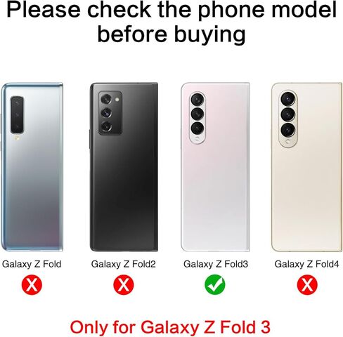 قطعتان من زجاج عدسة الكاميرا الخلفية ASDAWN لهاتف Galaxy Z Fold3 F926 جميع الحاملات، لاستبدال زجاج عدسة الكاميرا الخلفية Galaxy Fold3 مع فيلم عدسة مجاني + دليل التثبيت + مجموعة أدوات الإصلاح in Kuwait