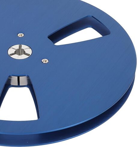 Empty Take up Reel, 1/4 7 Inch 3 Hole Tape Reel, Opening Aluminum Alloy Universal Reel Replacement Machine Part Opener Empty Plate, for Reel to Reel, for TEAC (Blue) in Saudi Arabia