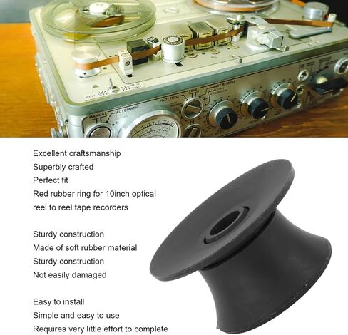 1 Pair 1/4 Inch Nab Hub, Reel to Reel Tape Nab Hub Adapter Rubber Ring, for Studer, for Akai, for Teac, for in Saudi Arabia