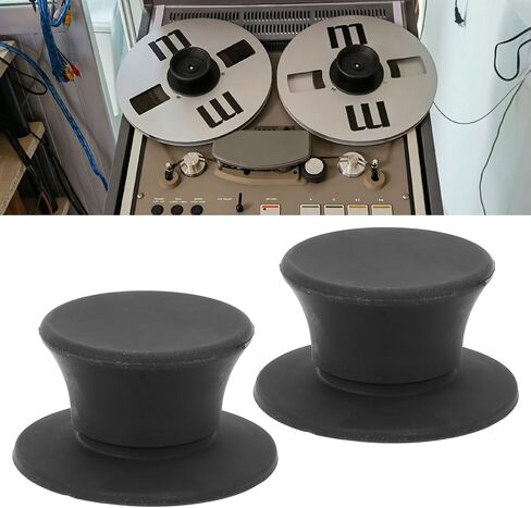 1 Pair 1/4 Inch Nab Hub, Reel to Reel Tape Nab Hub Adapter Rubber Ring, for Studer, for Akai, for Teac, for in Saudi Arabia