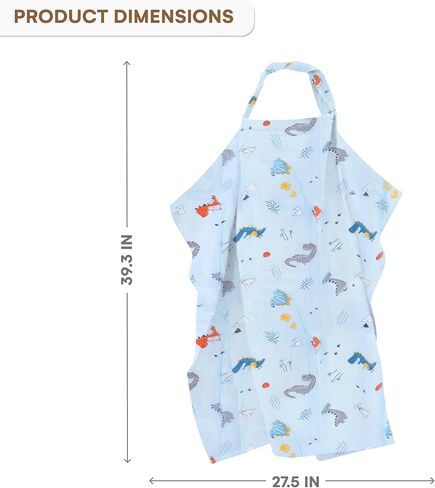 Childlike Behavior Baby Nursing Cover & Nursing Poncho - White Breast Feeding Cover - Breathable Nursing Cover for Breastfeeding - Nursing Cover - Privacy Breastfeeding Cover for Baby in Saudi Arabia