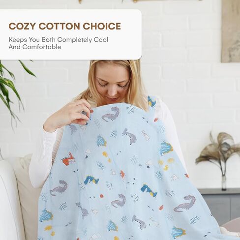 Childlike Behavior Baby Nursing Cover & Nursing Poncho - White Breast Feeding Cover - Breathable Nursing Cover for Breastfeeding - Nursing Cover - Privacy Breastfeeding Cover for Baby in Saudi Arabia