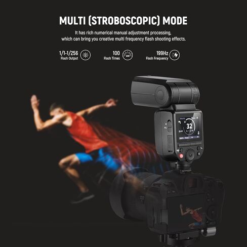 NEEWER Z880-S 2.4G 76Ws TTL Camera Flash Speedlite Compatible with Sony, Upgraded UI, Adjustable Modeling Lamp, TTL/M Quick Switch TCM Key, 1/8000s HSS 7.4V/2600mAh Battery 480 Full Power Flash in Saudi Arabia