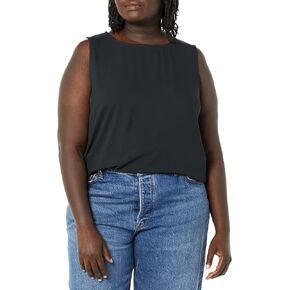 Amazon Essentials Women's Regular-Fit Sleeveless Layering Tank Top Crew Neck