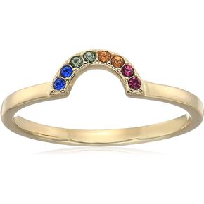 Amazon Collection Crystal Rainbow Ring in Sterling Silver