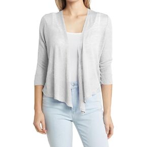 Jumppmile Women's 3/4 Sleeve Summer Cardigan Lightweight Soft Open Front Knit Cardigan