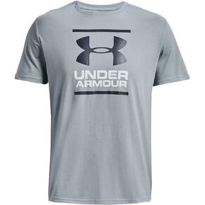 Under Armour Men's Global Foundation Short-Sleeve T-Shirt, (465) Harbor Blue/Harbor Blue/White, Large Tall