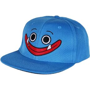 Culture Fly Poppy Playtime Huggy Smile Adjustable OSFM Snapback Hat Cap for Men and Women Blue