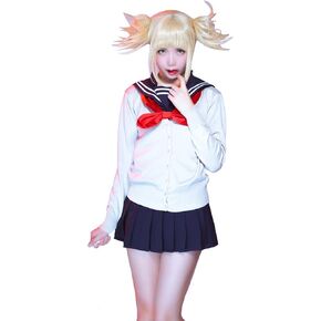 ROLECOS Himiko Toga Cosplay Costume MHA BNHA Sweater Sailor Dress Oufit