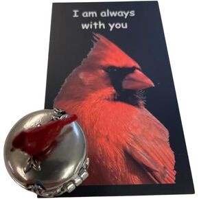 Westmon Works Cardinal Memorial Mini Trinket Box Set with Comforting Prayer Card