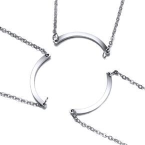 Best Friend Necklace BFF Necklace for 2-5 Sisters Friendship Necklace Gifts for Women Girls