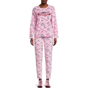 طقم بيجامة نسائي مكون من 3 قطع من Friends TV Series مع جوارب - سنترال بيرك in Kuwait