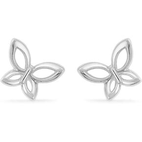 Boma Jewelry Sterling Silver Butterfly Stud Earrings