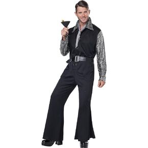 California Costumes mens Flashy 70's Style Jumpsuit/Adult