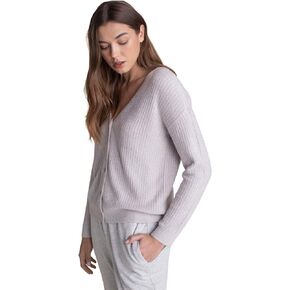 Barefoot Dreams CozyChic Lite V-Neck Cardigan, Ribbed Sweater, Oversized Coat