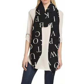 Lina & Lily Alphabet ABC Letters Print Scarf Shawl Wrap Lightweight