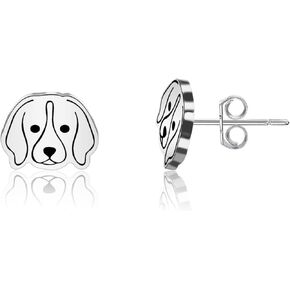 Beagle Lover Gift Beagle Stud Earrings Beagle Mom Jewelry Beagle Owner Gift Dog Mom Jewelry Pet Lover Gift