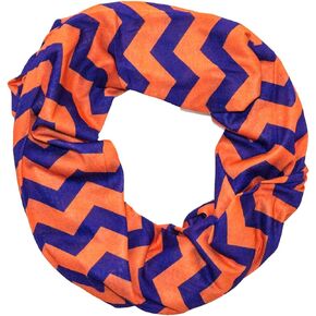 Orange & Purple Chevron Infinity Scarf