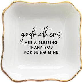 BAT TRANG Ceramic Ring Dish, Godmothers Are A Blessing, Godmother Proposal Gift, Godmother Gifts From Godchild, Fairy Godmother Gift, Godmother Gifts For Birthday