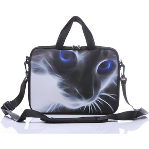 11-Inch to 12-Inch Neoprene Laptop Sleeve Case Bag with shoulder strap For 11", 11.6", 12" Ultrabook/Acer/Asus/Dell/HP/Toshiba/Lenovo/Chromebook (Red butterfly)
