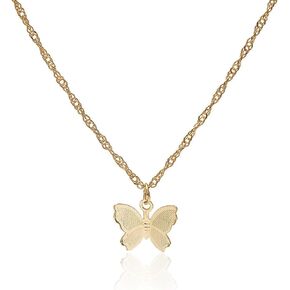 Kercisbeauty Silver Butterfly Necklace for Women Ladies Girls Gold Her Jewelry Butterfly Choker