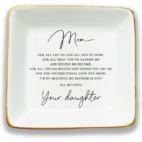 Mother Gift, Square Ring Dish, Jewelry Dish, Jewelry Storage, Mothers Day Gifts, Bonus Mom Gift, Step Mother Gift, Mother Appreciation, Second Mom Gift, Mother Present, Mom Gifts, Mother Birthday Gift