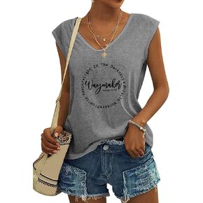 Christian Waymaker Sweatshirt Light in Darkess Long Sleeve Crewneck Miracle Worker Tops for Women