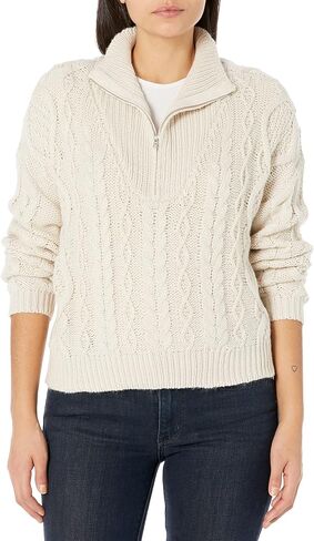 Lucky Brand Women's Half-Zip Cable Sweater in Saudi Arabia