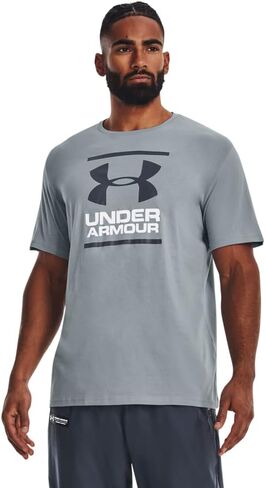 Under Armour Men's Global Foundation Short-Sleeve T-Shirt, (465) Harbor Blue/Harbor Blue/White, Small in Saudi Arabia