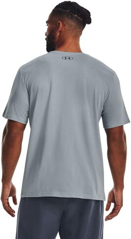 Under Armour Men's Global Foundation Short-Sleeve T-Shirt, (465) Harbor Blue/Harbor Blue/White, Small in Saudi Arabia