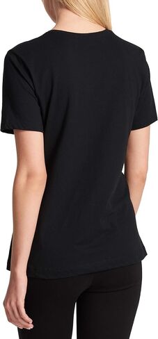 DKNY SPORTSWEAR womens Everyday Logo Tee Short sleeve top, Black, X-Small US in Saudi Arabia