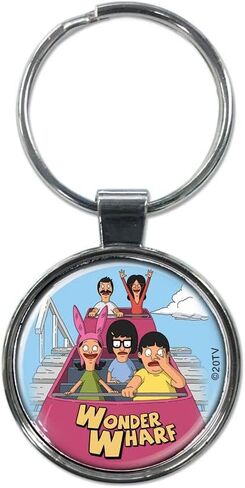 Ata-Boy Bobs Burgers 1.5" Fob Keychain for Keys, Backpack Pulls and More in Saudi Arabia