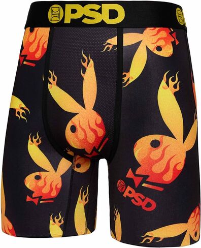 PSD Men's Playboy Flames Boxer Briefs, Multi, S in Saudi Arabia
