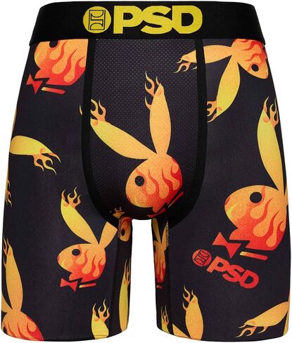 PSD Men's Playboy Flames Boxer Briefs, Multi, S in Saudi Arabia