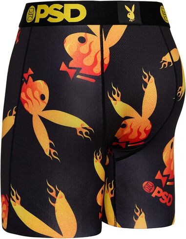 PSD Men's Playboy Flames Boxer Briefs, Multi, S in Saudi Arabia