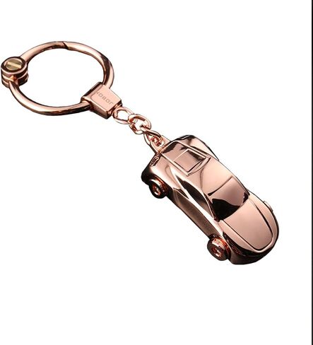 JINZHOUFZ Gift set Creative Key Chain Car Keychain Flashlight with 2 Modes LED Lights 2 in 1 Car Key Chain Ring for Office in Saudi Arabia